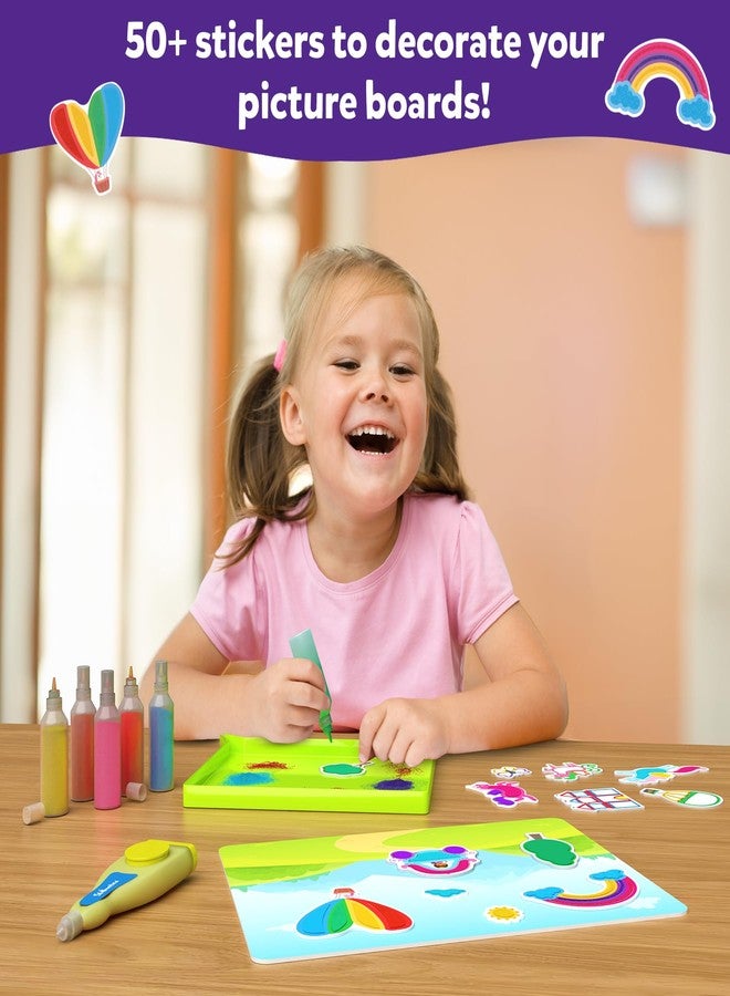 سكيلماتيكس نشاط فن الرمل من سكيل ماتيكس - مجموعة حرف يدوية سهلة التحكم لصنع وحيد القرن والأميرة مع أكثر من 50 ملصقًا ملونًا، فنون وحرف إبداعية للأطفال، نشاط عملي ممتع، هدايا للأعمار من 4 إلى 10 سنوات - Image 5